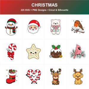 Cute Christmas SVG bundle included in the Mega Bundle