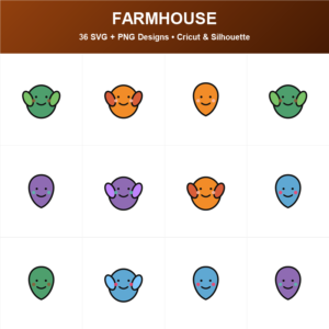 Cute Farmhouse SVG bundle included in the Mega Bundle