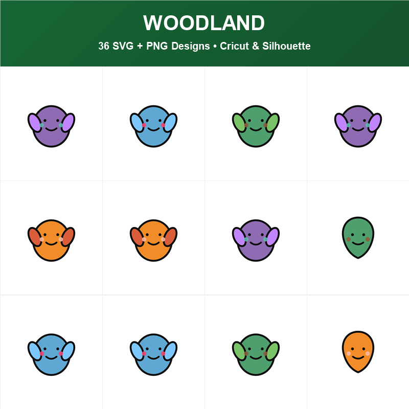 Cute Woodland SVG bundle preview