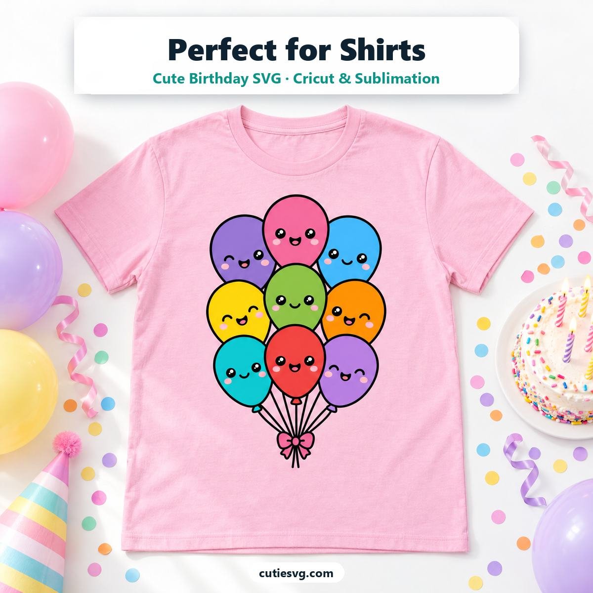 Cute Kids & birthdays idea using the CutieSVG Mega Bundle