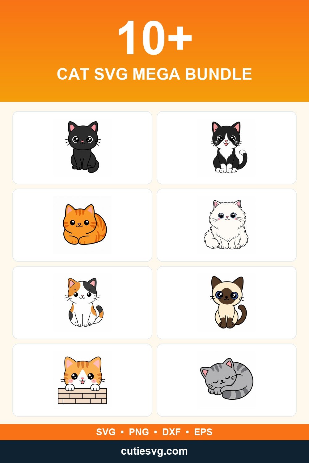 Cat SVG bundle pin